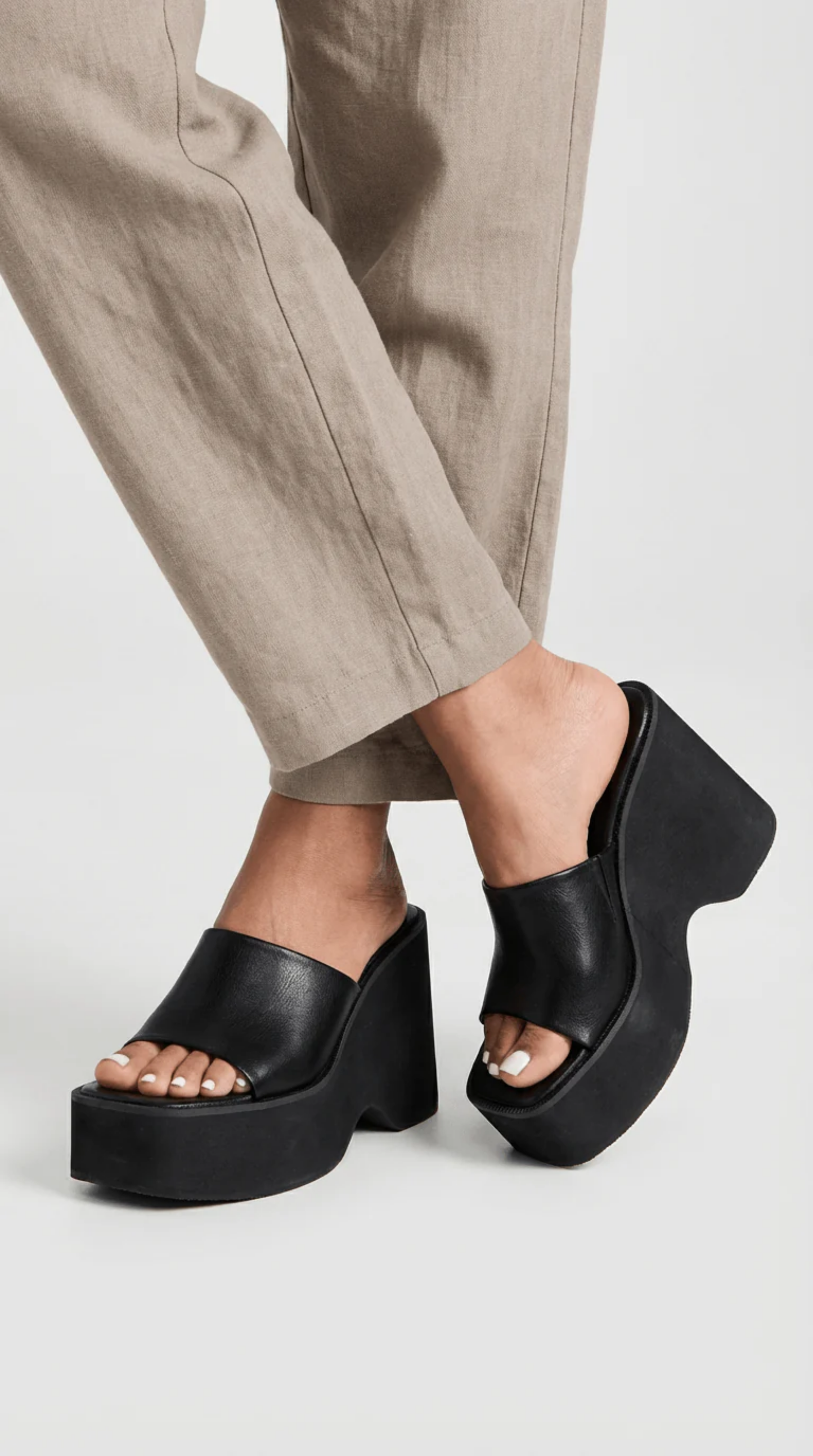 Women’s Platform Mule Sandals with Block Heel – Modern Style