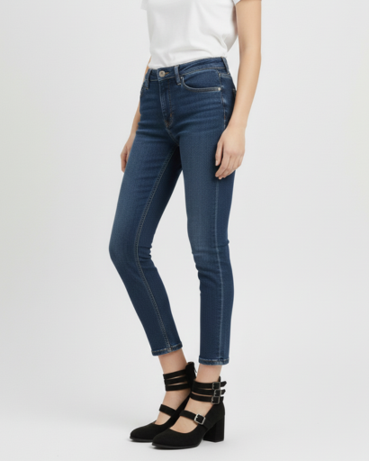 Square Heel Pumps with Triple Buckled Ankle Straps