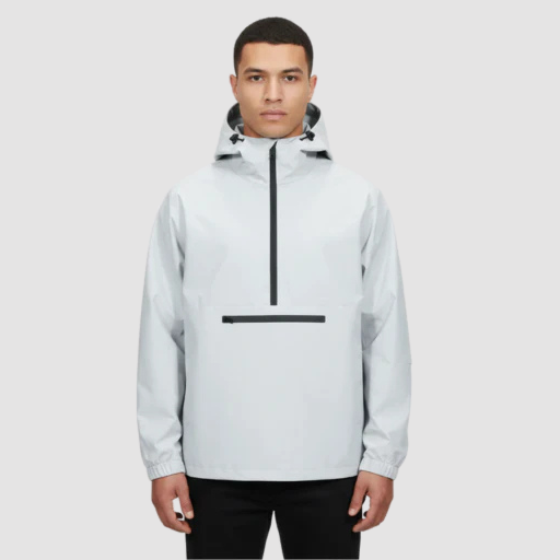 Men’s Hooded Anorak Jacket – Half-Zip