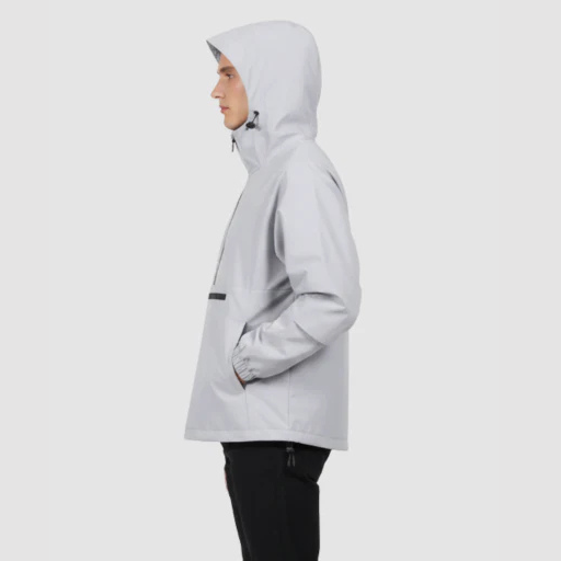 Men’s Hooded Anorak Jacket – Half-Zip