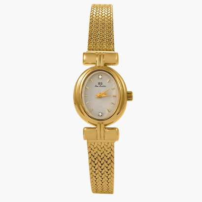 Women’s Vintage-Inspired Oval Bracelet Watch