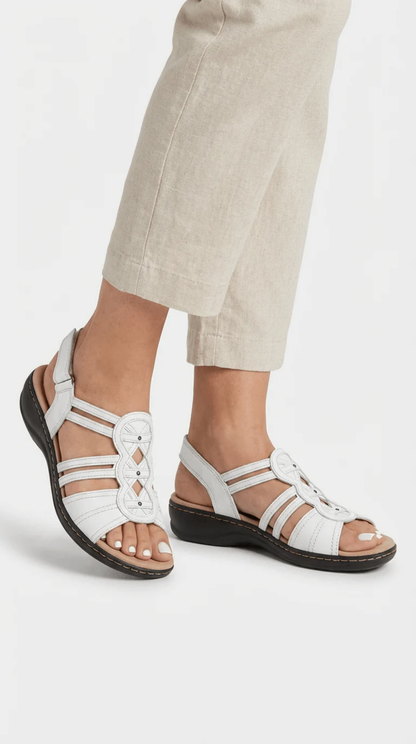 Flat Sandal Women – Cross-Strap Multi-Strap & Cushioned Sole, Patio Season Everyday Summer