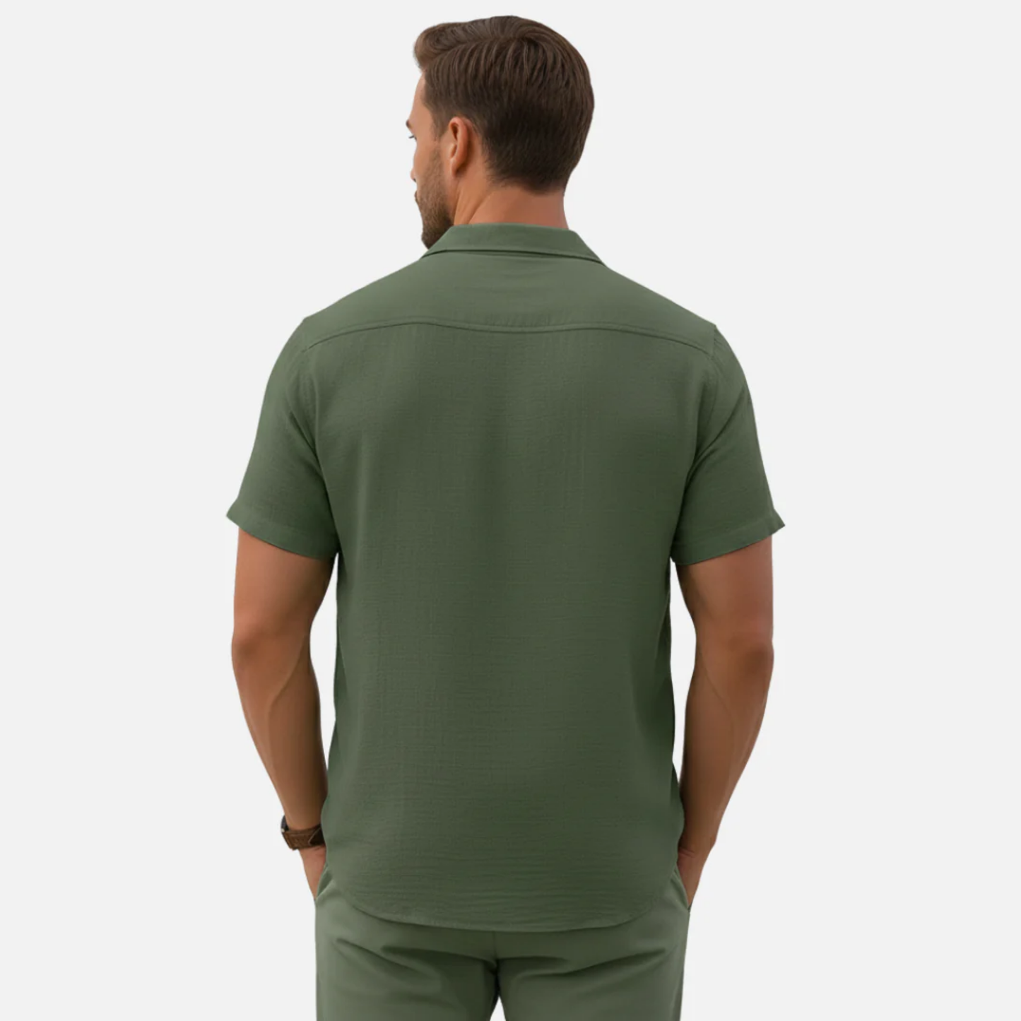 Men’s Lightweight Linen Short-Sleeve Shirt