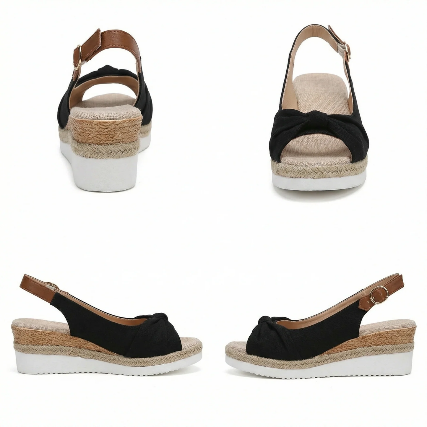 Ergonomic Wedge Sandals Women – Adjustable Strap & Arch Support, Summer Patio Comfort Canada