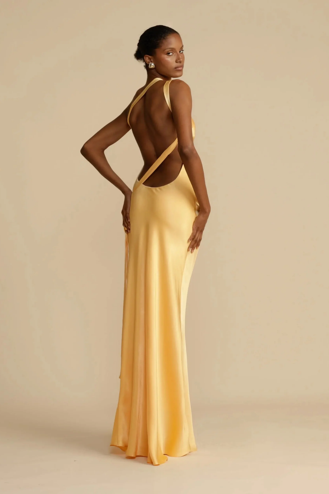 One-Shoulder Satin Maxi Dress Women – Asymmetric Drape & Floor-Length, Summer Wedding Guest Gown Canada