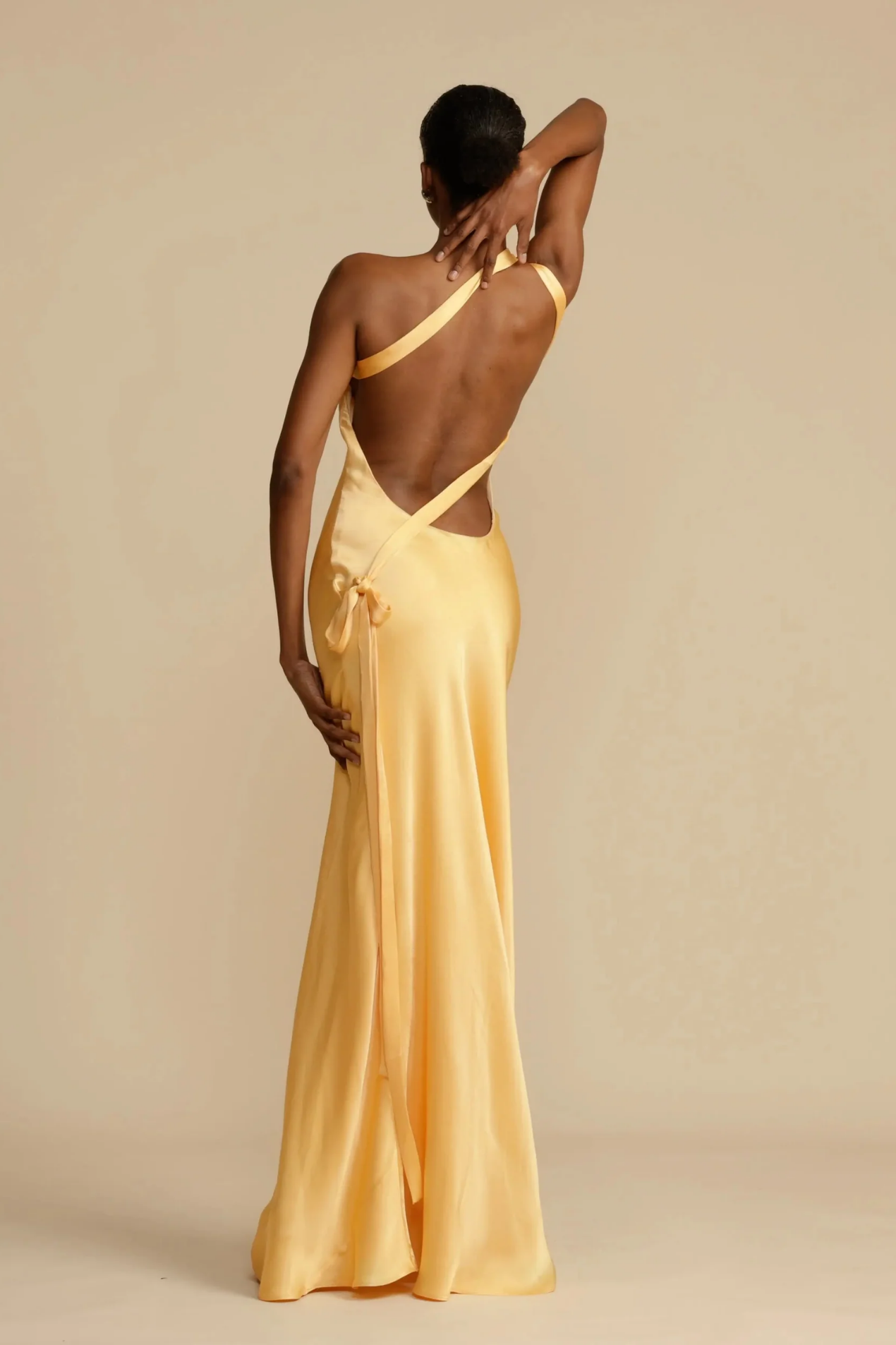 One-Shoulder Satin Maxi Dress Women – Asymmetric Drape & Floor-Length, Summer Wedding Guest Gown Canada