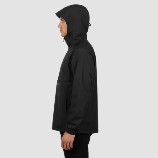 Men’s Hooded Anorak Jacket – Half-Zip