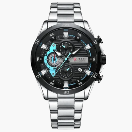 Men’s Sport Chronograph Watch with Multi-Layer Dial