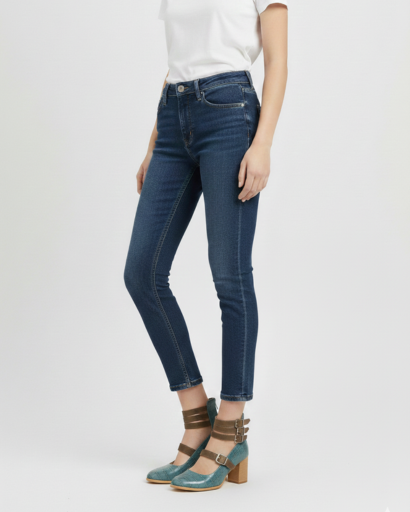 Square Heel Pumps with Triple Buckled Ankle Straps