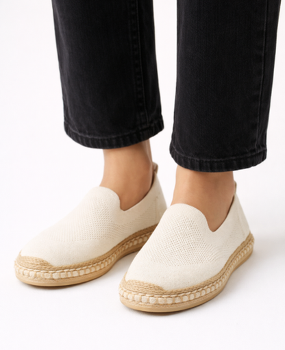 Espadrille Slip-On Sandals Women – Breathable Mesh & Lightweight Flat, Casual Summer Everyday