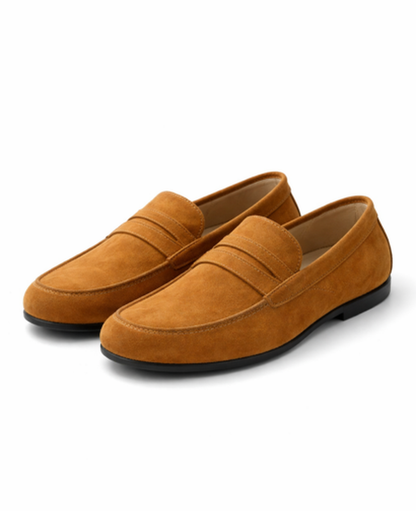 Suede Slip-On Loafer Sandals Women – Round Toe & Cushioned Insole, Smart Casual Patio Season