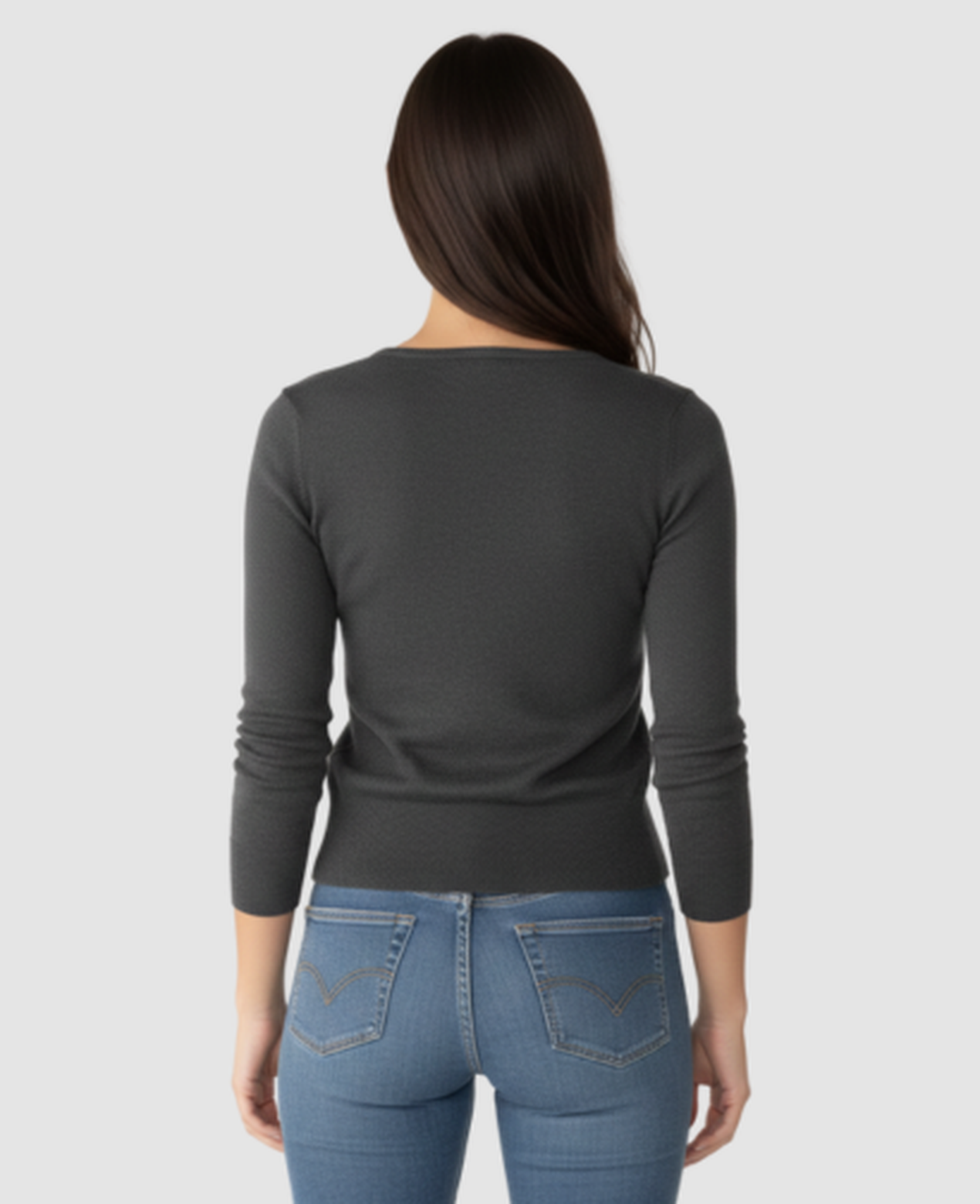 Fitted Button-Front Cardigan Women – Long Sleeve Knit & Slim Fit, Smart Casual Office Layering