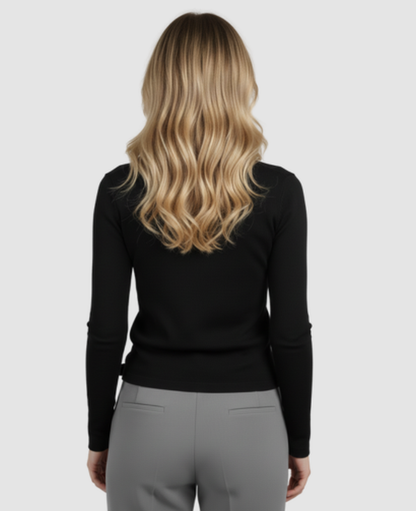 Fitted Button-Front Cardigan Women – Long Sleeve Knit & Slim Fit, Smart Casual Office Layering