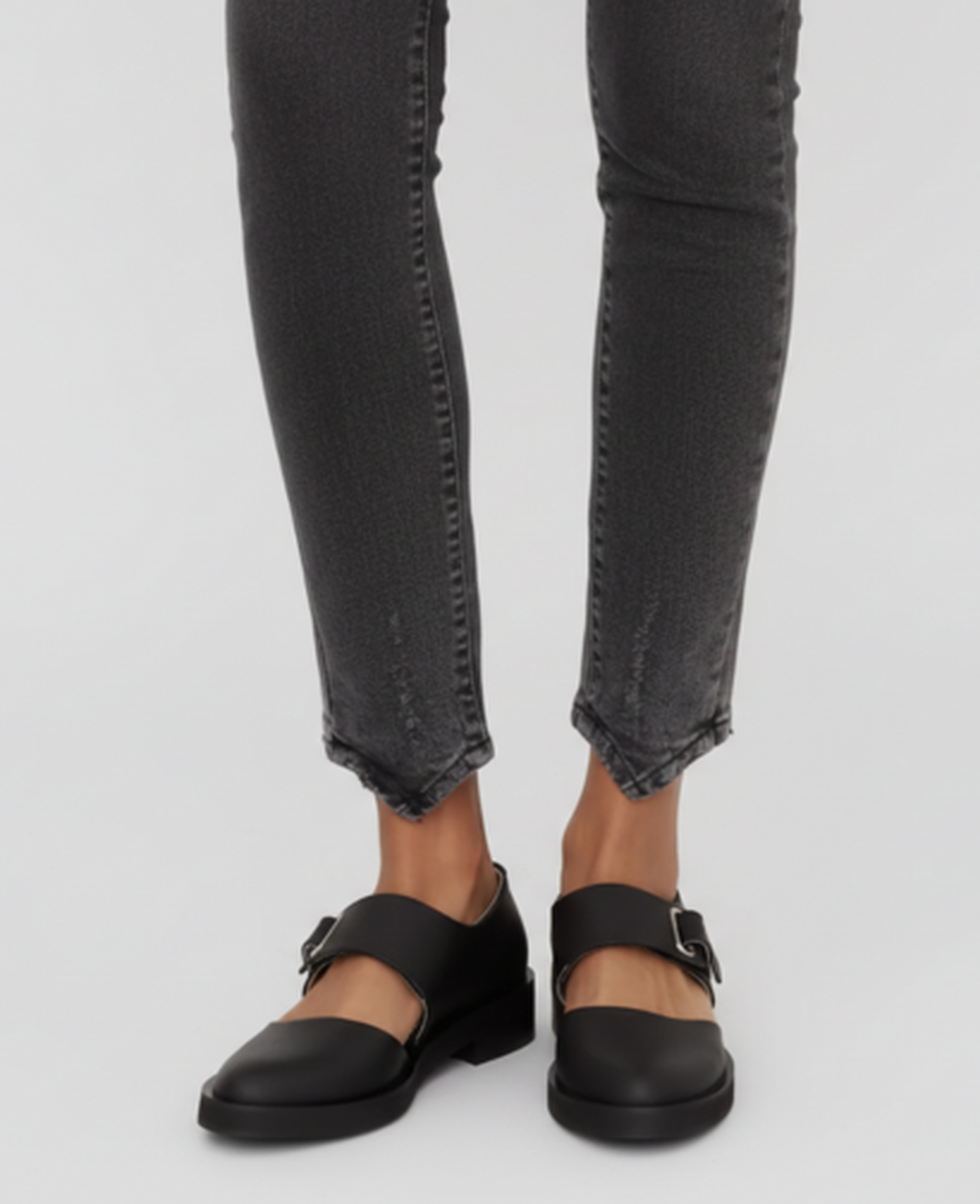Mary Jane Buckle Shoes Women – Adjustable Strap & Notched Derby Sole, Classic Casual Chic